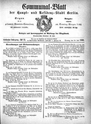 1866,31: No. 31, 29. Juli 1866