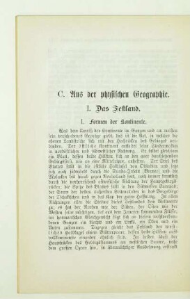 C. Aus der physischen Geographie