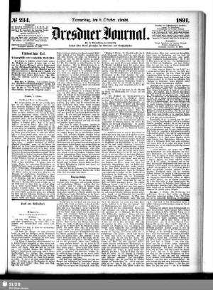Dresdner Journal : Königlich Sächsischer Staatsanzeiger ; Verordnungsblatt der Ministerien und der Ober- und Mittelbehörden