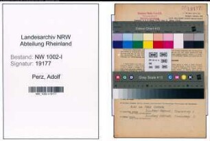 Entnazifizierung Adolf Perz, geb. 26.02.1914 (Chemiewerker)