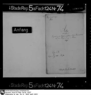 Bestallung des Archivars Johan Carl Stiernhök