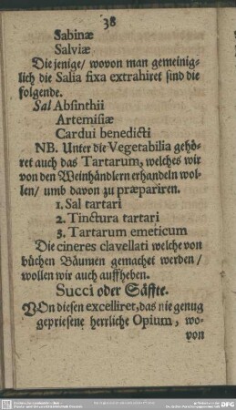 Succi oder Säffte