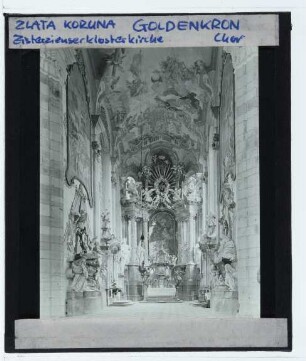 Zlatá Koruna, Kloster Zlatá Koruna/Goldenkron : Innenansicht, Chor