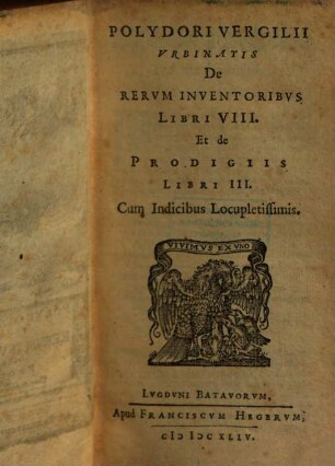 De rerum inventoribus libri octo