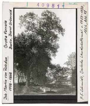 Johann Martin von Rohden: Grotta ferrata. Berlin, Bernt. Grönvold