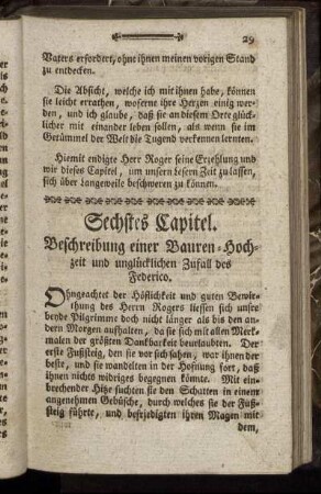 Sechstes Capitel. - Zehntes Capitel.