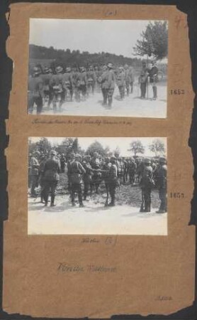 Besuch des Kaisers bei der 1. Garde Inf. Div.