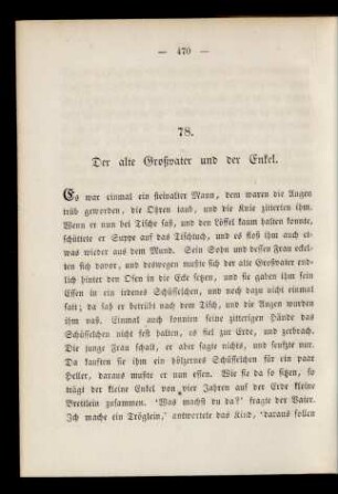 78. Der alte Großvater und der Enkel.