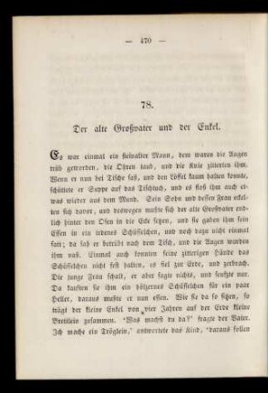 78. Der alte Großvater und der Enkel.
