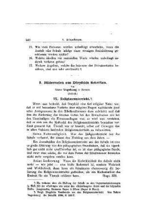 Bilderreden aus Dörpfelds Schriften : (Schluß)