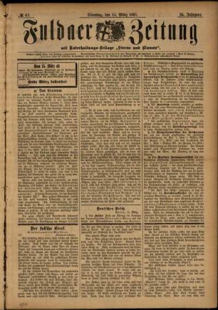 Ausgabe vom Dienstag, den 16. März 1897.