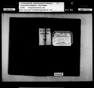 Kriegsstammrolle der 4. Garnisonskompanie - (Arbeitskommando Munitionsanstalt Ebingen)