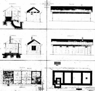Güglingen: Nebengebäude Waschküche und WC GR,SN,AN,Fundament,Entwässerung