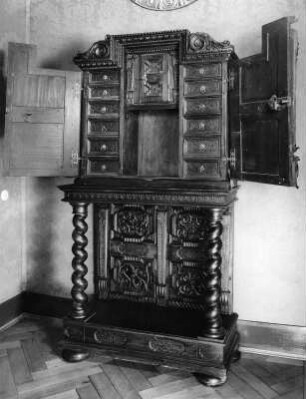 Kabinettschrank : Kabinettschrank. Holz. Zeil, Schloß Zeil, Schwarzer Gang