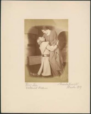 Adolf Wohlbrück als Edmund und Grethe Volckmar als Goneril in "König Lear" von William Shakespeare. Dresden: Schauspielhaus, 14.11.1926