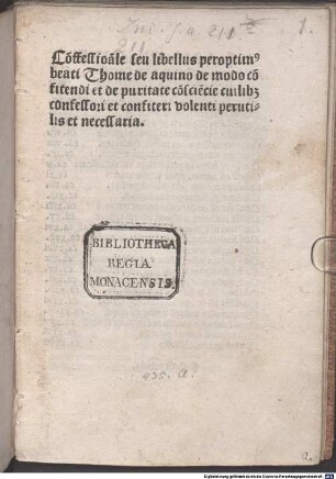 De modo confitendi et de puritate conscientiae