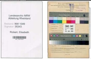 Entnazifizierung Elisabeth Rickert , geb. 31.05.1911 ()