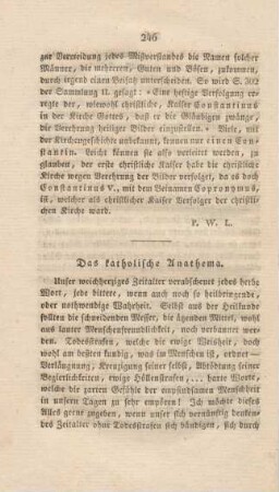 246-259 Das katholische Anathema