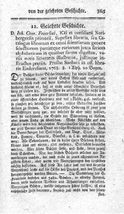 Supellex libraria seu catalogus librorum.