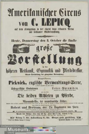 Amerikanischer Circus von C. Lepicq