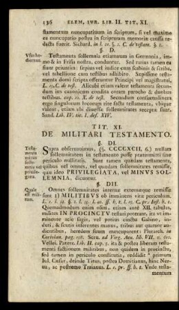 Tit. XI. De Militari Testamento