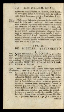 Tit. XI. De Militari Testamento