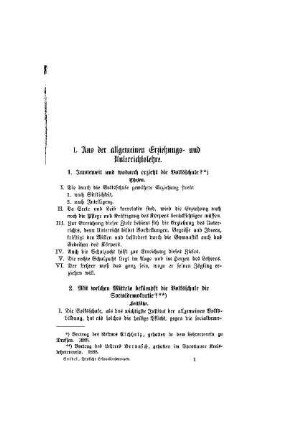 Inwieweit und wodurch erzieht die Volksschule? : (Thesen)