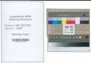 Entnazifizierung Franz Henning , geb. 06.07.1901 (Saegewerksbesitzer)