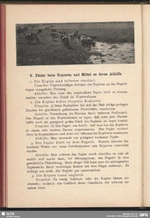 8. Fehler beim Kopieren und Mittel zu deren Abhilfe