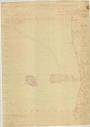 Topographische Karte Südwestkirchof Stahnsdorf - Erweiterung 1945