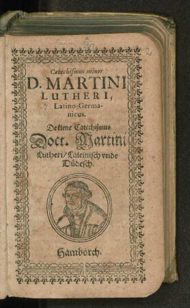 Catechismus minor D. martini Lutheri, Latino-Germanicus