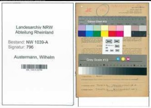 Entnazifizierung Wilhelm Austermann , geb. 15.02.1891 (Landwirt)