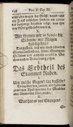 I. Das Erbtheil des Stammes Ruben.