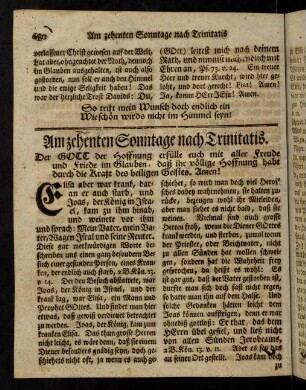 680-694, Am zehenten Sonntage nach Trinitatis