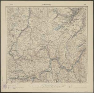 Section Schneeberg aus: Topographische Karte (Meßtischblätter) Sachsen