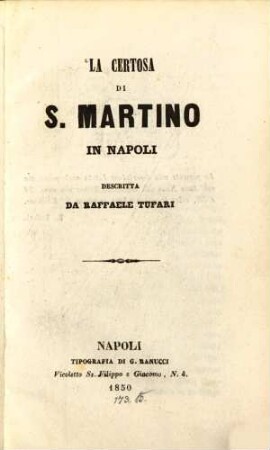 La Certosa di S. Martino in Napoli