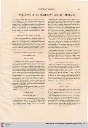 Opérations qui se pratiquent sur les vaisseaux