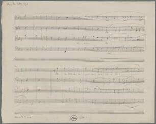 Liedsätze für Männerchor, Sketches, Coro, LüdD p.450 - BSB Mus.N. 119,121 : [without title]