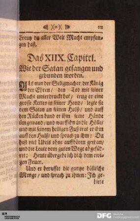 Das XIIX. Capitel.
