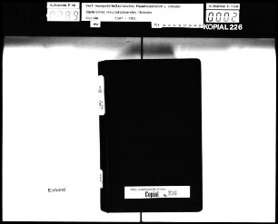 Protokolle der Entscheidungen der Kurfürstlich-sächsischen Hofräte in Streitsachen / Alte Aufschrift: "Protocollum"