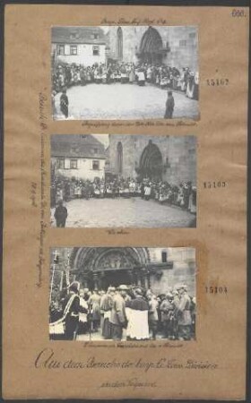 Besuch Sr. Eminenz des Kardinals Dr von Bettinger in Kaysersberg (28.09.1916): Begrüßung durch den Div.Kdr.Exz. von Schmidt
