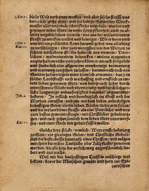 Christliche Vermanung an alle Decanos, Pfarherrn vnd gehorsame geetrewe Vnterthanen der Fürstlichen Graffschafft Henneberg ... das sie sich in dieser geschwinden ... Thewrung zu Gott warhafftig bekeren ... sollen