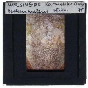 Helsingör, Karmeliterkloster : Marienkirche, Deckenfresko, musizierender Engel