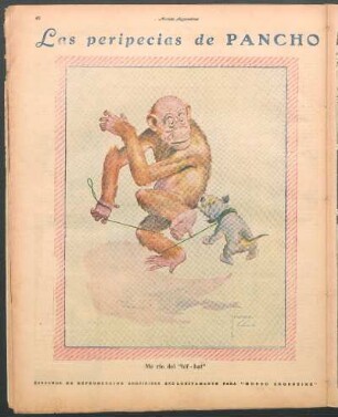 Las peripecias de Pancho [Caricatura] : Me río del "bif-bat"
