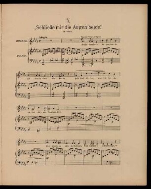 "Schließe mir die Augen beide" (op. 14)