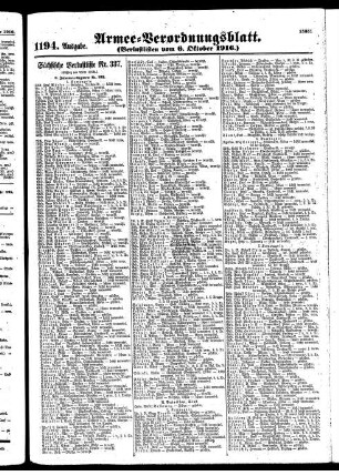 1194.Ausgabe. Freitag, 6. Oktober 1916