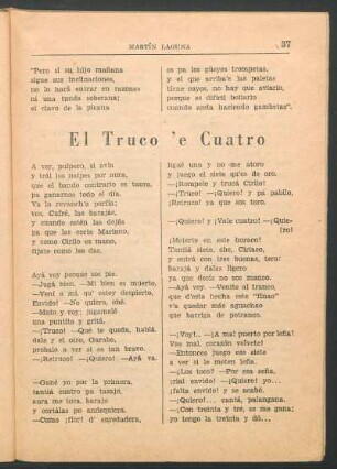 El Truco 'e Cuatro