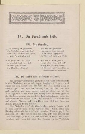 IV. In Freud und Leid