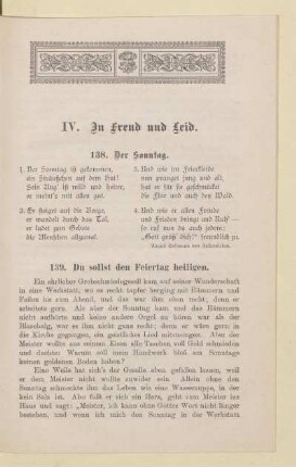 IV. In Freud und Leid