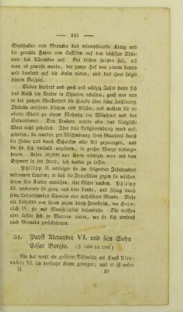 31. Papst Alexander VI. und sein Sohn Cäsar Borgia